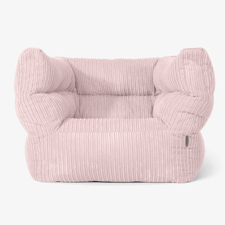 Albert Sittsäck Fåtölj 2.0 - Klassisk Manchestertyg Rosa 01