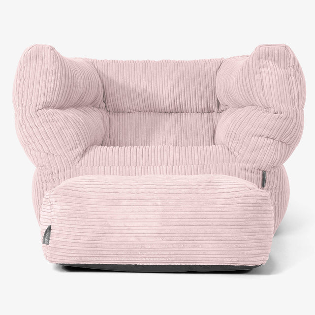 Albert Sittsäck Fåtölj 2.0 - Klassisk Manchestertyg Rosa 02