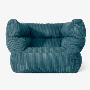 Albert Sittsäck Fåtölj 2.0 - Klassisk Manchestertyg Teal