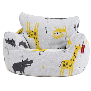 Småbarnfåtölj Saccosäck 1-3 år - Stickad Safari