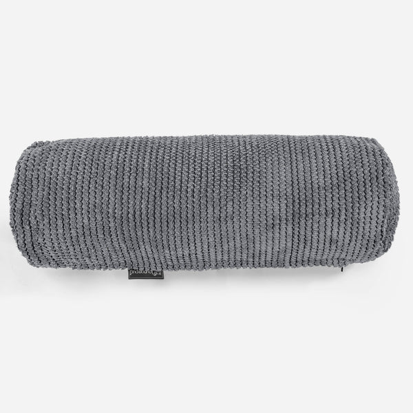 Cylinderkuddfodral 20 x 55cm - Pom-pom Svart 01