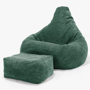Game Fåtölj Saccosäck - Pom-pom Mossgrön