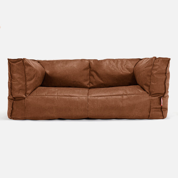 Albert 2-sits Saccosäcksoffa Ersättningsöverdrag - Vintage Konstläder 01