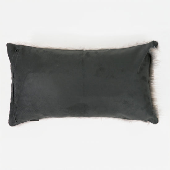 Jätte Kuddfodral 40 x 70cm - Mongoliskt Fuskpäls Grå 02