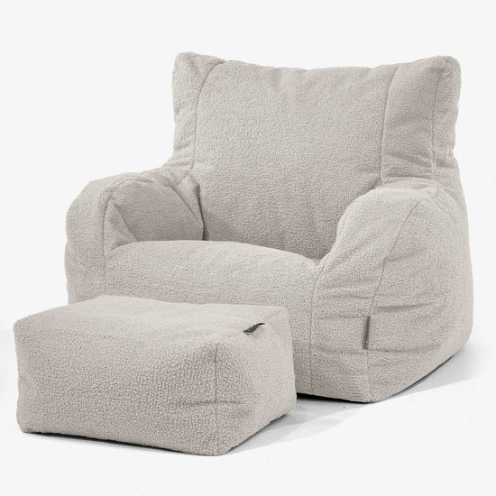 Josephine Sittsäck Fåtölj - Boucle Elfenbensvit 02