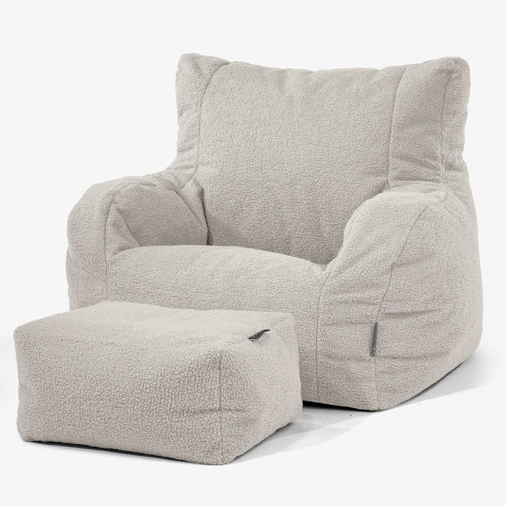 Josephine Sittsäck Fåtölj - Boucle Elfenbensvit 02