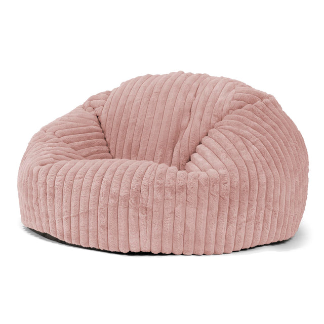 Klassisk Saccosäck Soffa - Ultraplyschmanchestertyg Gammelrosa 01