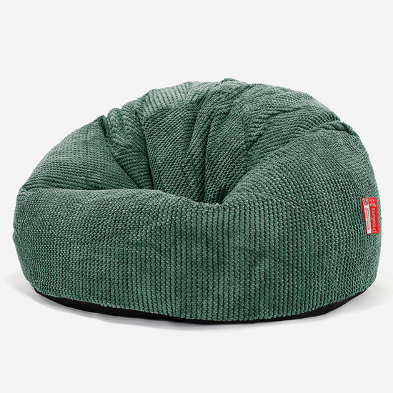 Klassisk Sittsäck Stol - Pom-pom Mossgrön 01