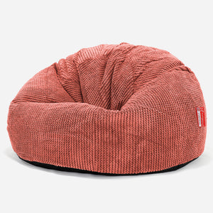 Klassisk Sittsäck Stol - Pom-pom Pumpaorange