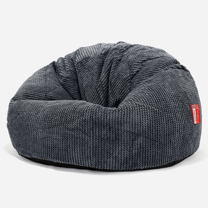 Klassisk Sittsäck Stol - Pom-pom Svart 01