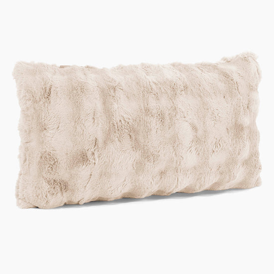 Jätte Kuddfodral 40 x 70cm - Fuskpäls Bubble Gräddvit 02