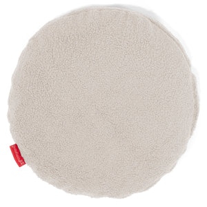 Kuddfodral Rund 50cm - Boucle Elfenbensvit