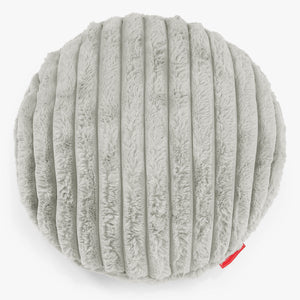 Kuddfodral Rund 50cm - Ultraplyschmanchestertyg Salviagrön