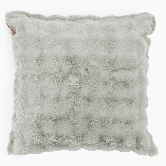 Kuddfodral XL 70 x 70cm - Fuskpäls Bubble Salviagrön 01