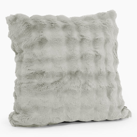 Kuddfodral XL 70 x 70cm - Fuskpäls Bubble Salviagrön 02