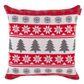 Stickad Jul Fairisle Röd