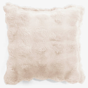 Kuddfodral 47 x 47cm - Fuskpäls Bubble Gräddvit