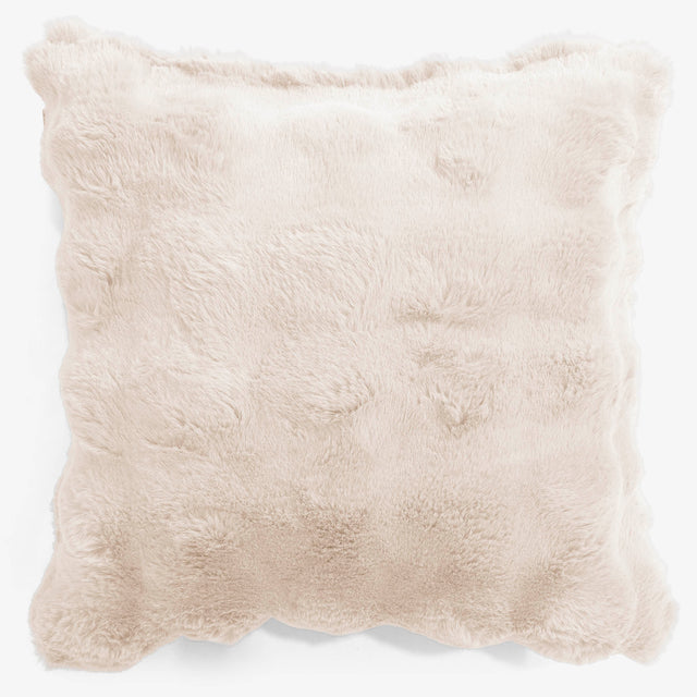 Kuddfodral 47 x 47cm - Fuskpäls Bubble Gräddvit 01