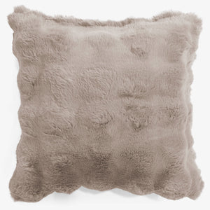 Kuddfodral 47 x 47cm - Fuskpäls Bubble Minkbrun