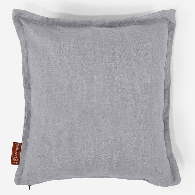 Kuddfodral 47 x 47cm - Linneutseende Silverfärgad 01