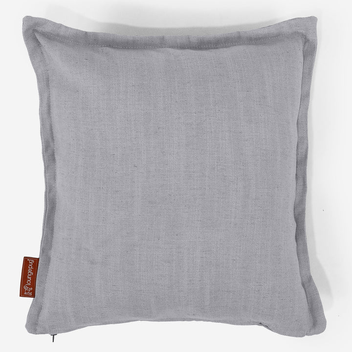Kuddfodral 47 x 47cm - Linneutseende Silverfärgad 01