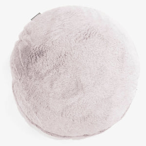 Kuddfodral Rund 50cm - Fuskkaninpäls Gammelrosa