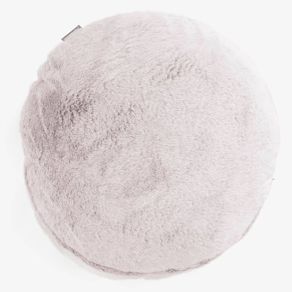 Kuddfodral Rund 50cm - Fuskkaninpäls Gammelrosa 01
