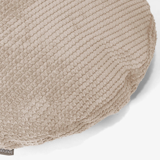 Kuddfodral Rund 50cm - Pom-pom Elfenbensvit 02