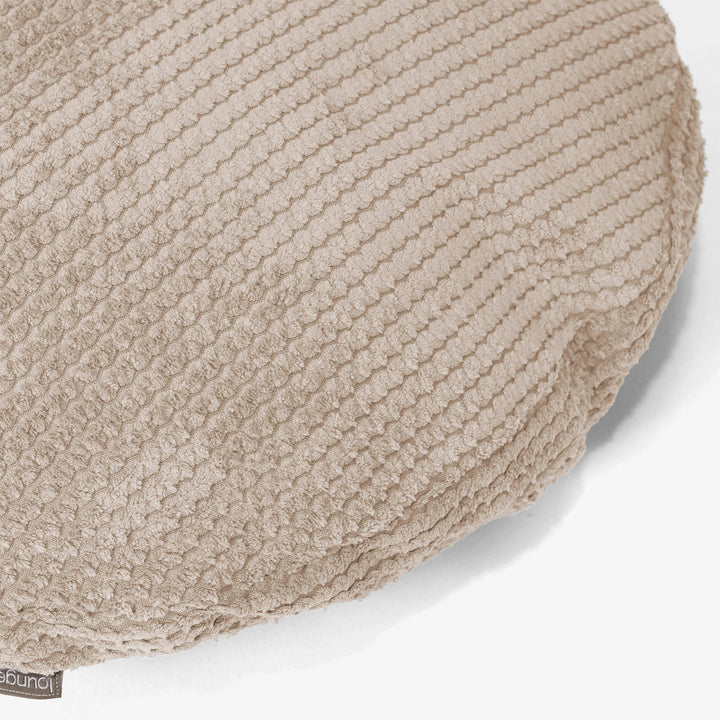 Kuddfodral Rund 50cm - Pom-pom Elfenbensvit 02
