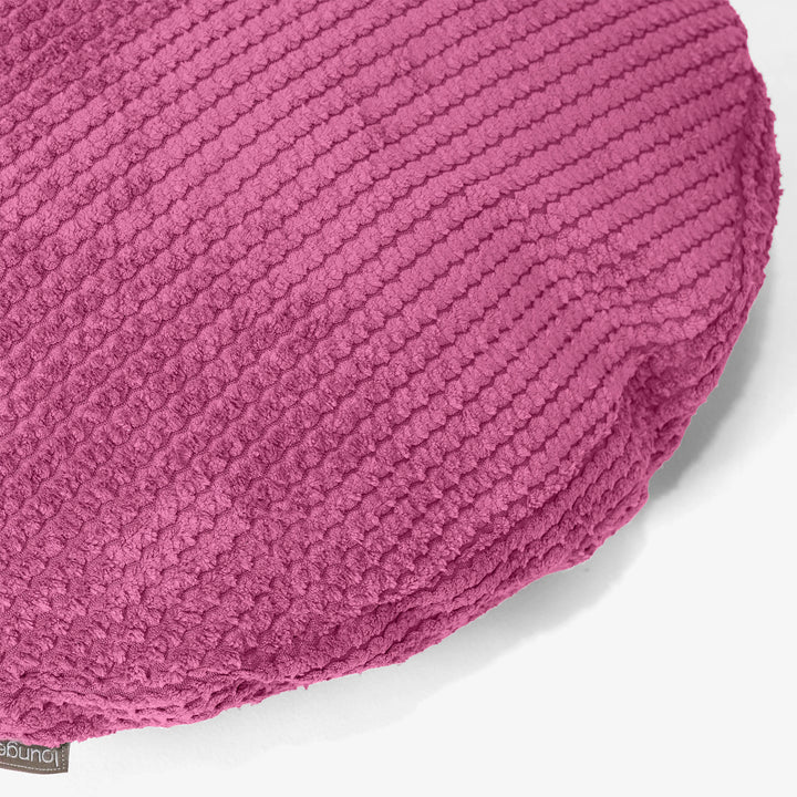 Kuddfodral Rund 50cm - Pom-pom Rosa 02