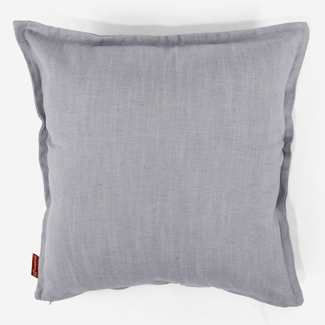 Kuddfodral XL 70 x 70cm - Linneutseende Silverfärgad 01
