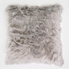 Kuddfodral XL 70 x 70cm - Mongoliskt Fuskpäls Grå 01