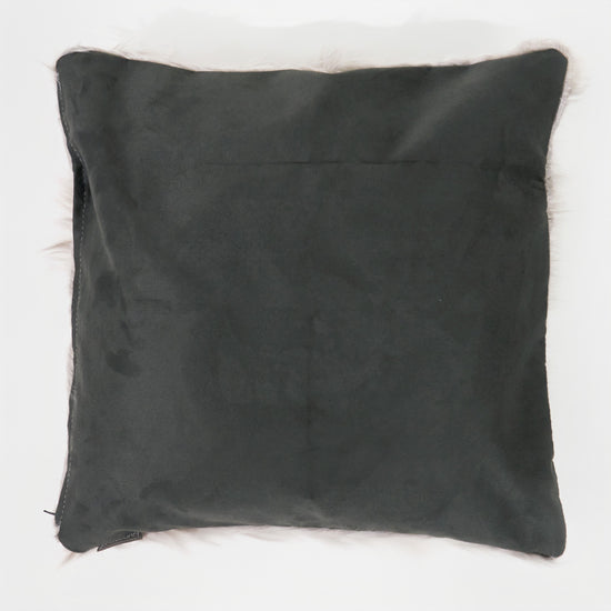 Kuddfodral XL 70 x 70cm - Mongoliskt Fuskpäls Grå 02