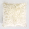 Kuddfodral XL 70 x 70cm - Mongoliskt Fuskpäls Gräddvit 01