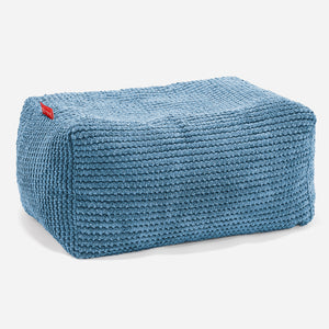 Liten Fotpall - Pom-pom Himmelsblå
