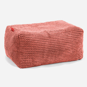 Liten Fotpall - Pom-pom Pumpaorange