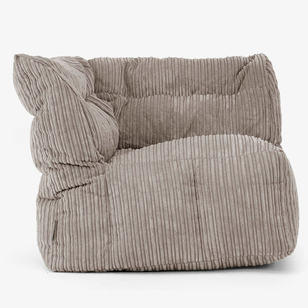 Modulsoffa Sittsäck, Höger Hörnsektion - Klassisk Manchestertyg Duvgrå 01