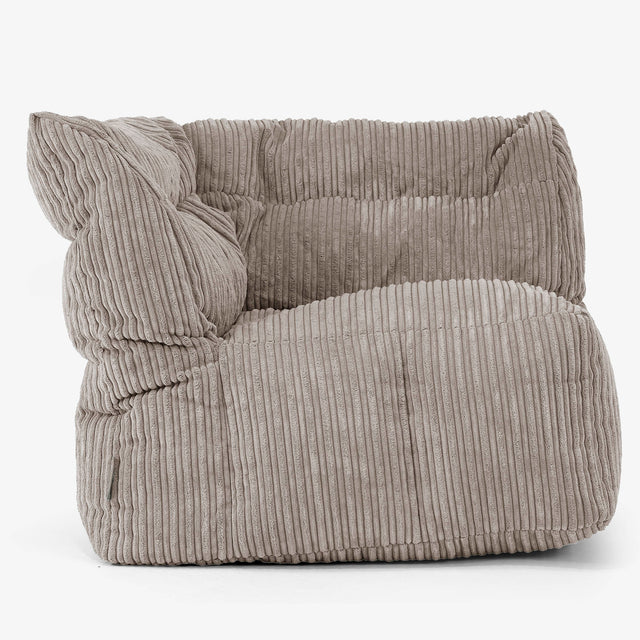 Modulsoffa Sittsäck, Höger Hörnsektion - Klassisk Manchestertyg Duvgrå 01