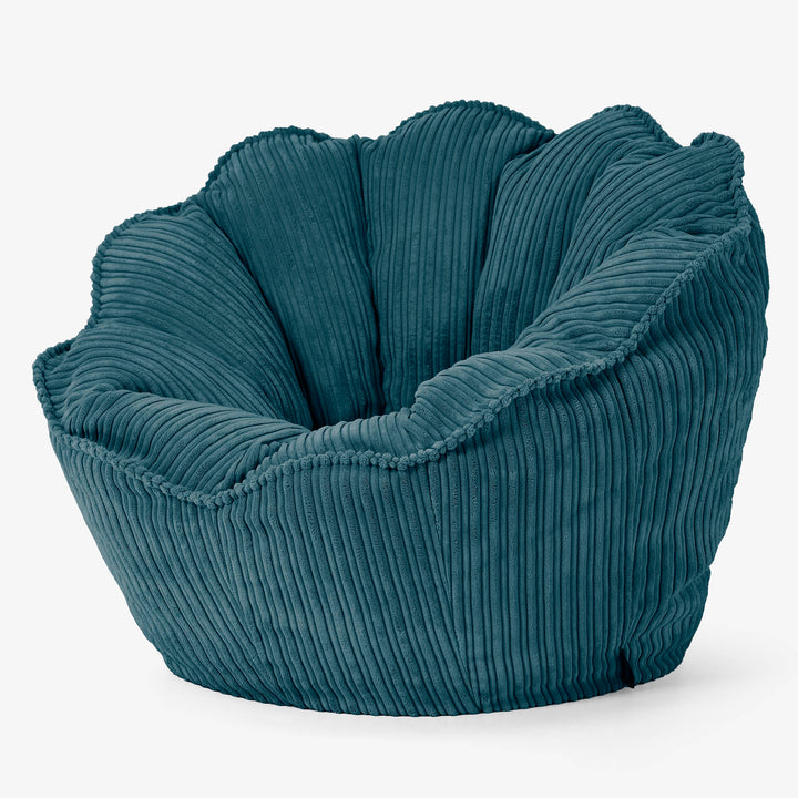 Natalia Saccosäckstol - Manchestertyg Teal 02