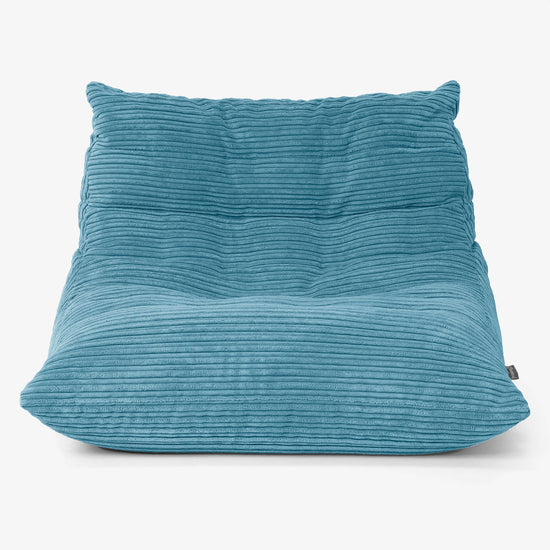 Noah Golvstol Saccosäck - Manchestertyg Turkos 01