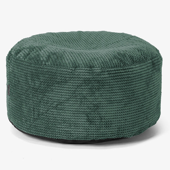 Ottomanpuff med Bricka - Pom-pom Mossgrön - 02