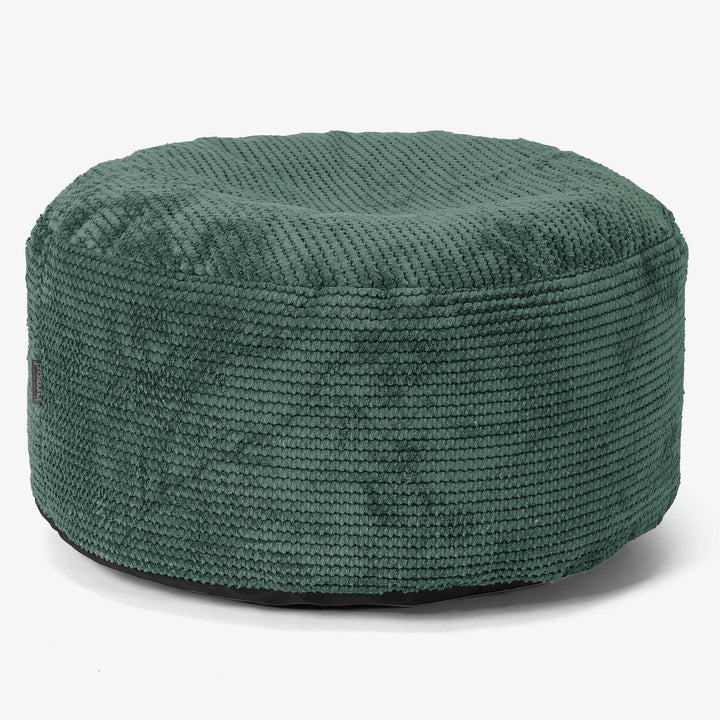Ottomanpuff med Bricka - Pom-pom Mossgrön - 02