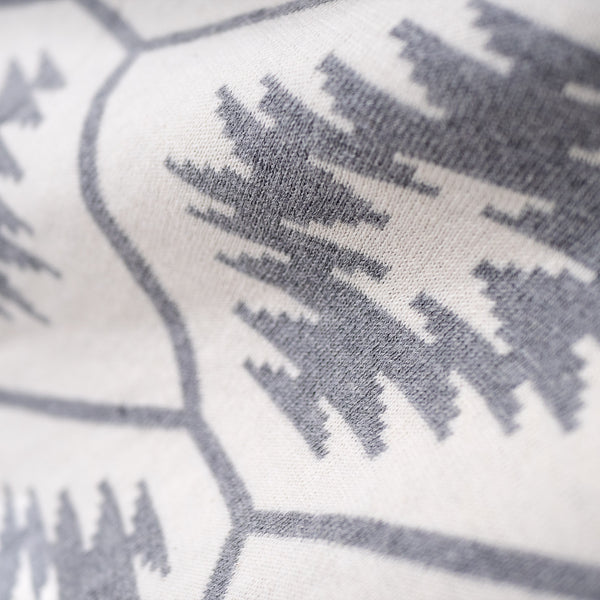 Pläd / Filt - Stickad Horizon Fabric Close-up Image