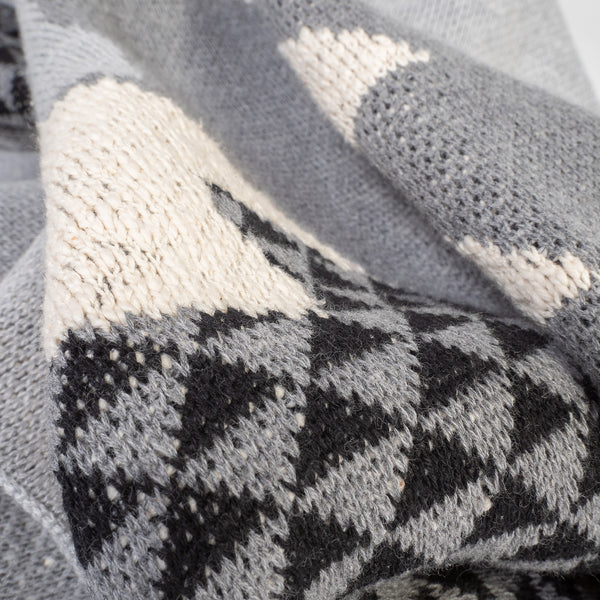 Pläd / Filt - Stickad Solo Räv Fabric Close-up Image