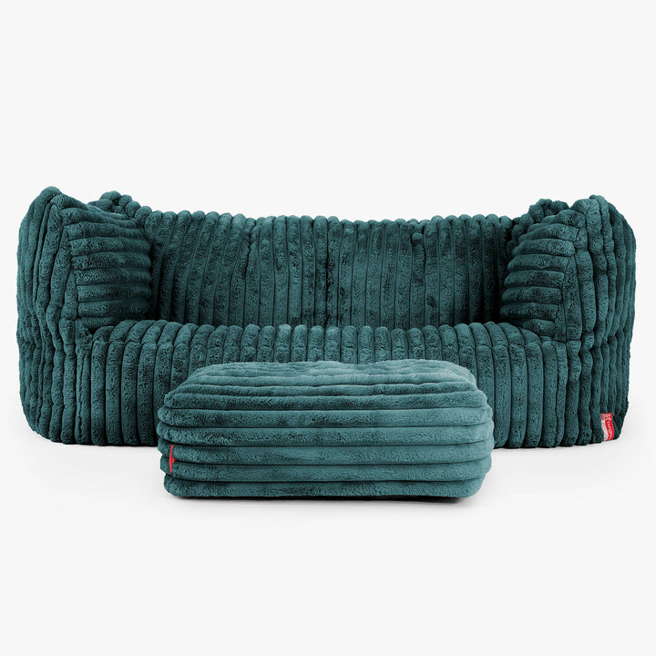 Ruben Saccosäcksoffa - Ultraplyschmanchestertyg Teal 02