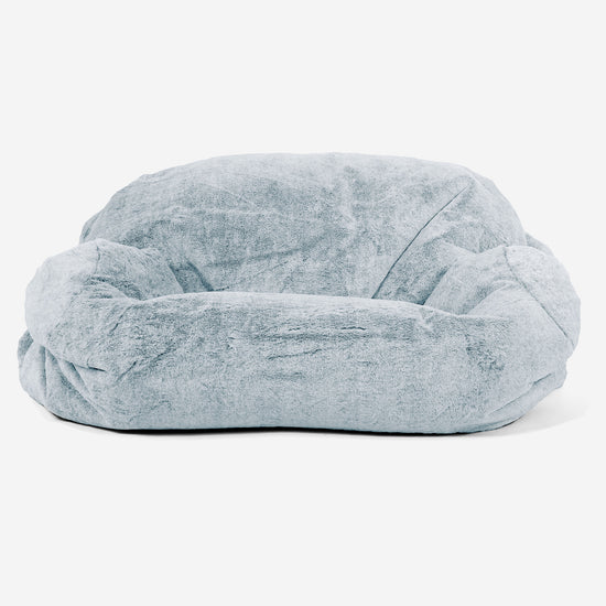 Sabine Saccosäcksoffa - Fuskkaninpäls Gammelblå 02