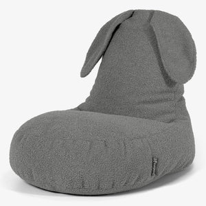 Saccosäck Barn med Djurmotiv Kanin 2-6 år - Boucle Grå