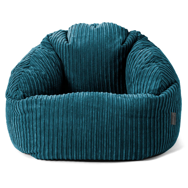 Saccosäck Bubble - Klassisk Manchestertyg Teal 01