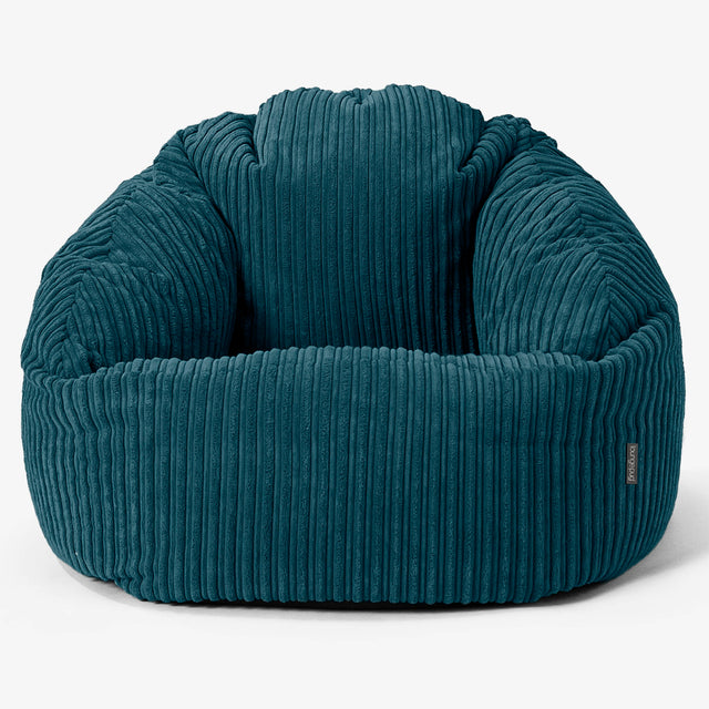 Saccosäck Bubble - Klassisk Manchestertyg Teal 01