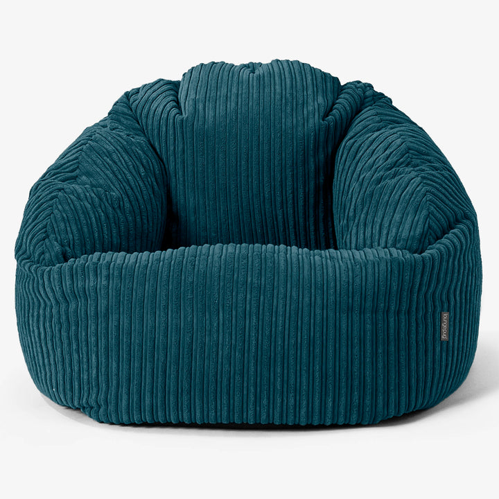 Saccosäck Bubble - Klassisk Manchestertyg Teal 01